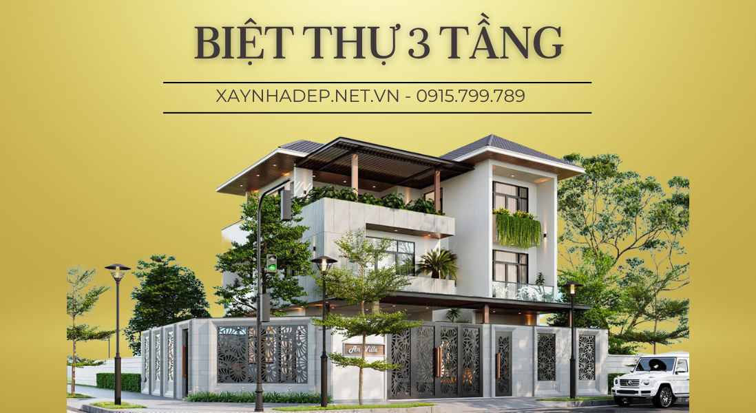 biệt thự 3 tầng