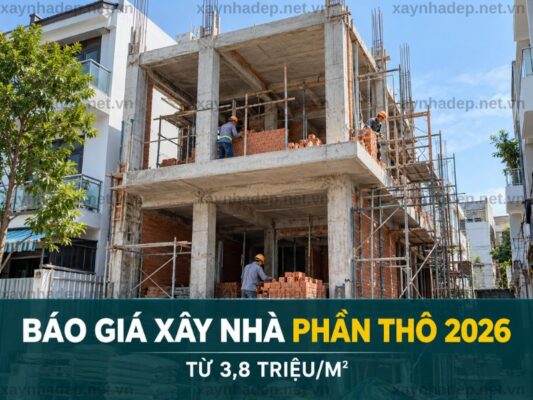 Dịch vụ xây nhà phần thô