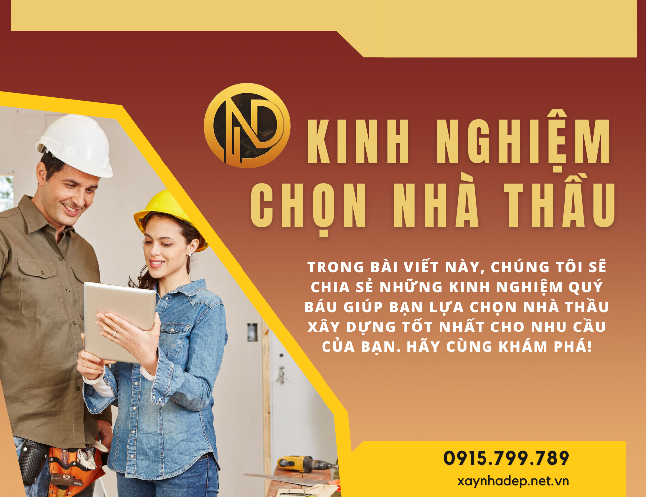 Kinh nghiệm chọn nhà thầu xây dựng