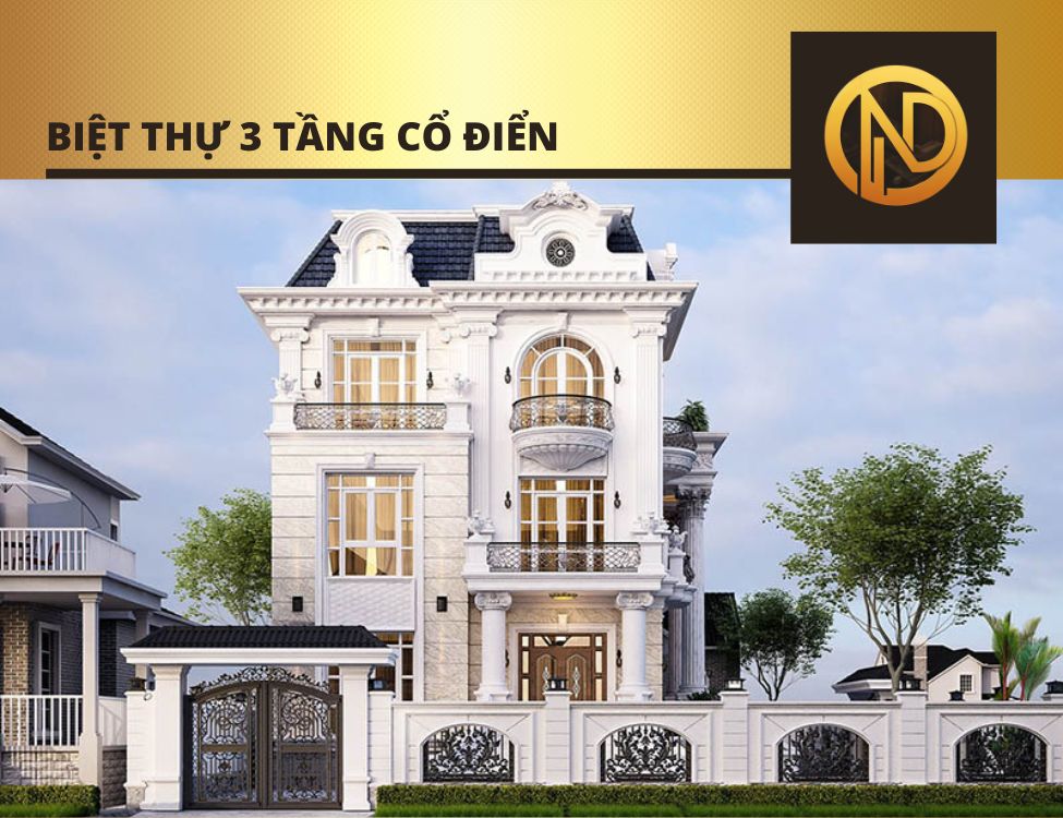 Biệt thự 3 tầng cổ điển