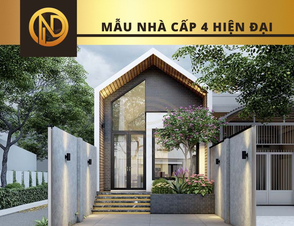 mẫu nhà cấp 4 hiện đại