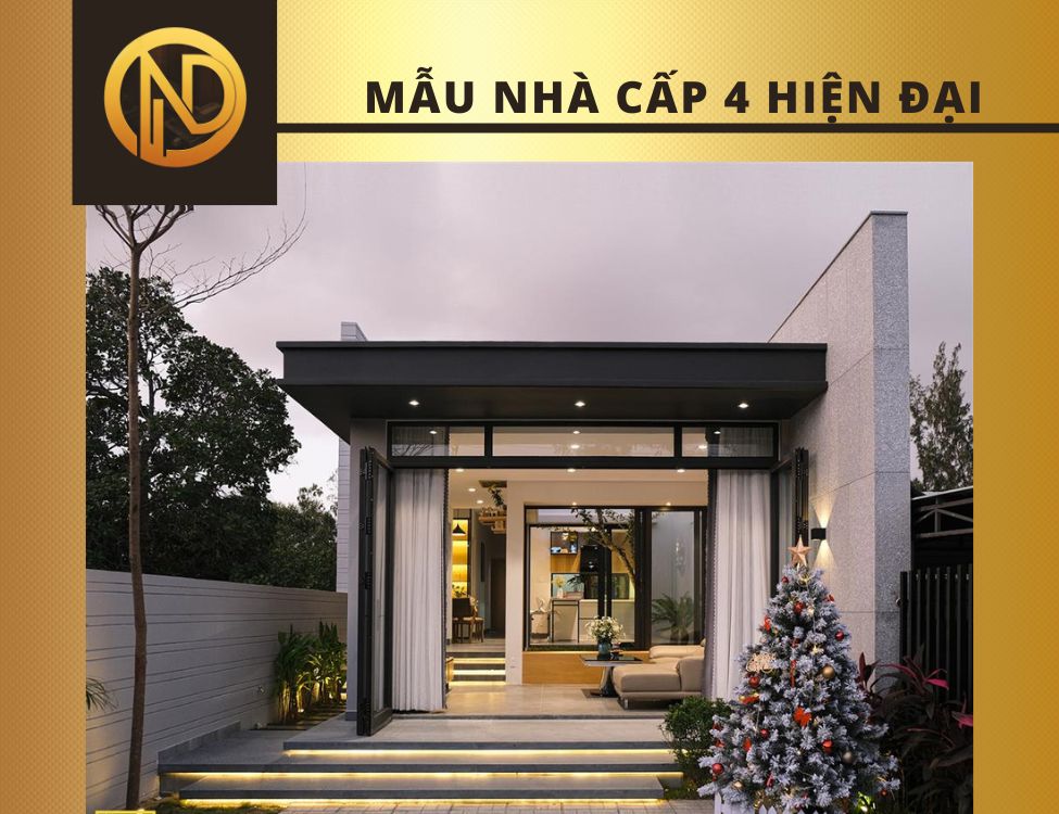 mẫu nhà cấp 4 hiện đại