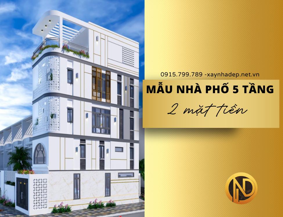 Mẫu nhà phố 5 tầng