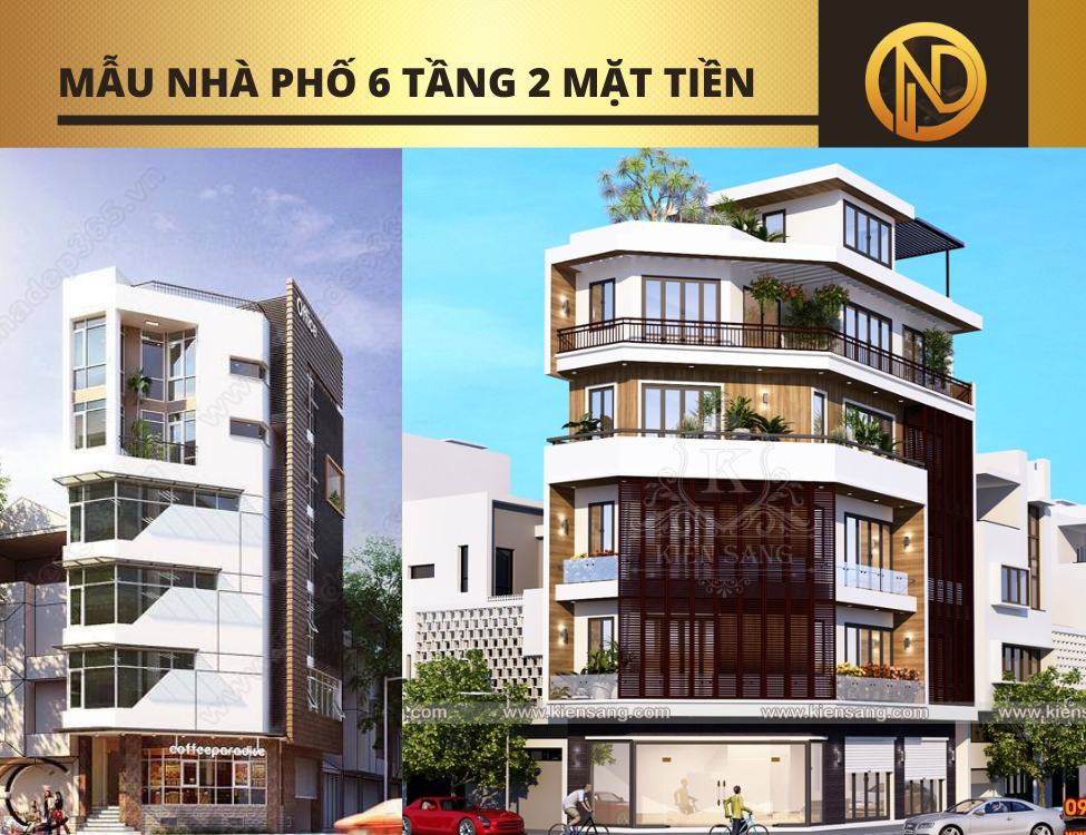 Mẫu nhà phố 6 tầng