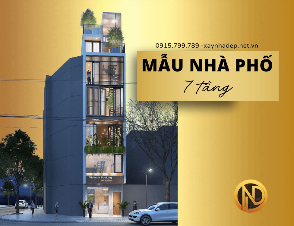 mẫu nhà phố 7 tầng