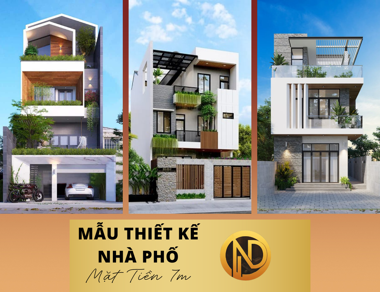 Mẫu nhà phố mặt tiền 7m