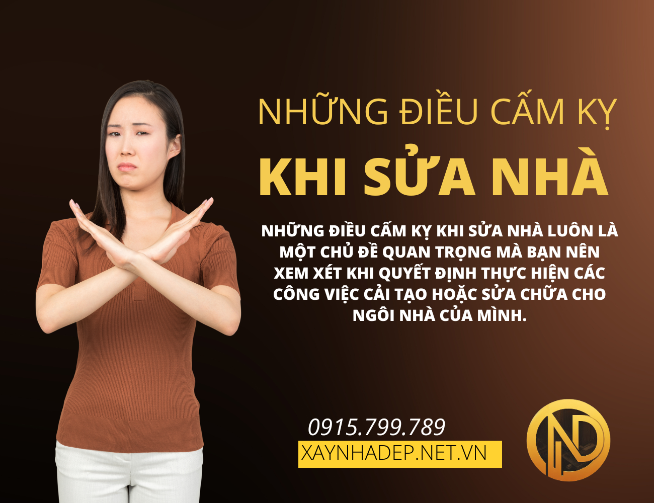 Những điều cấm kỵ khi sửa nhà