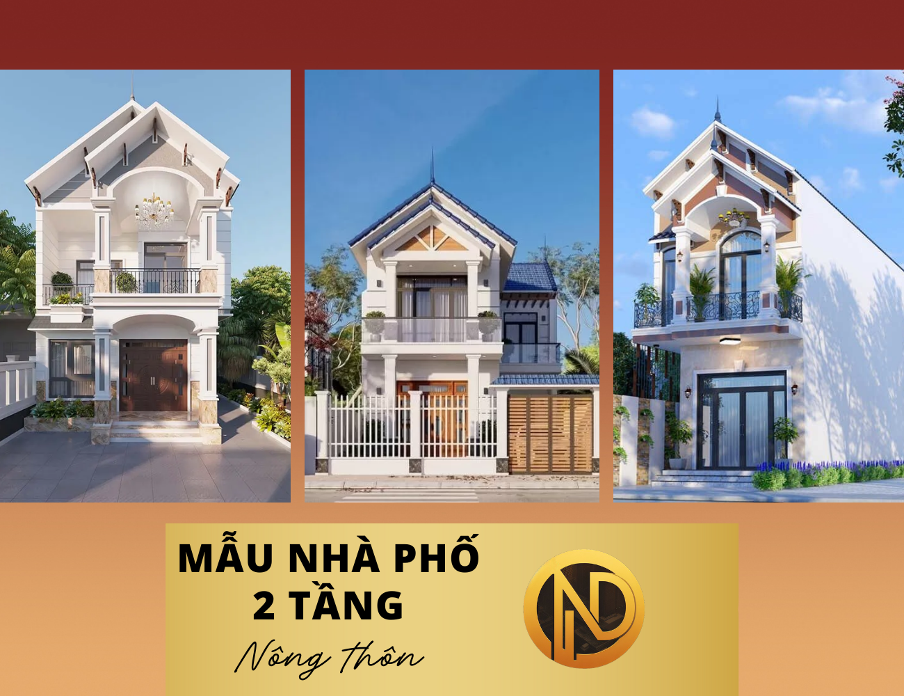 thiết kế nhà phố 2 tầng