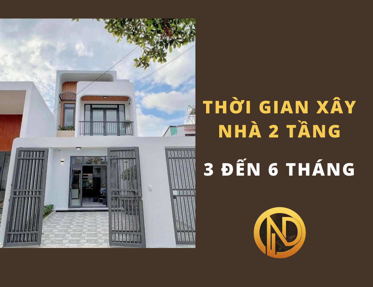 Thời gian xây nhà 2 tầng mất bao lâu