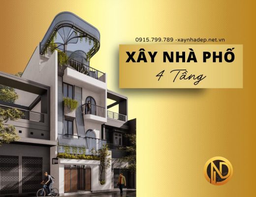 xây nhà phố 4 tầng