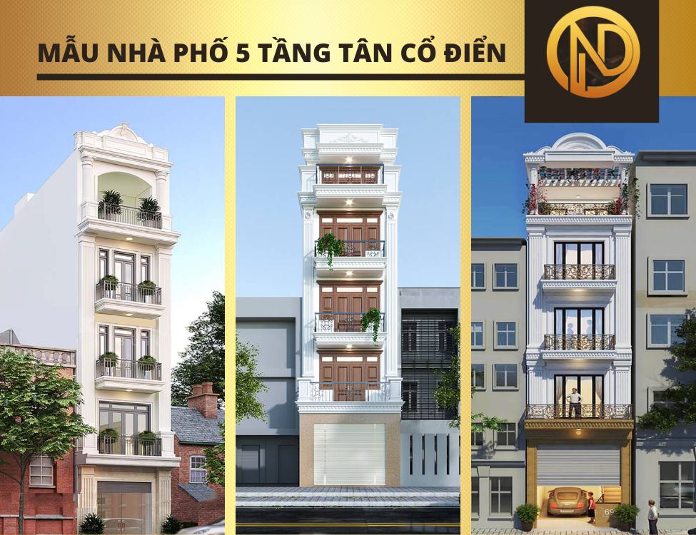 xây nhà phố 5 tầng