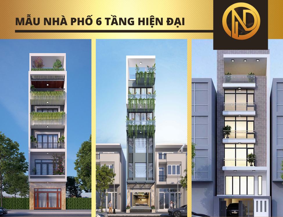 xây nhà phố 6 tầng