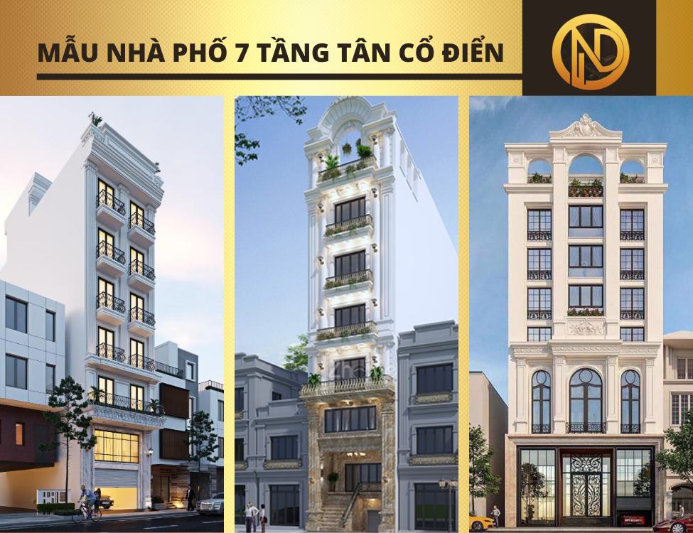 xây nhà phố 7 tầng