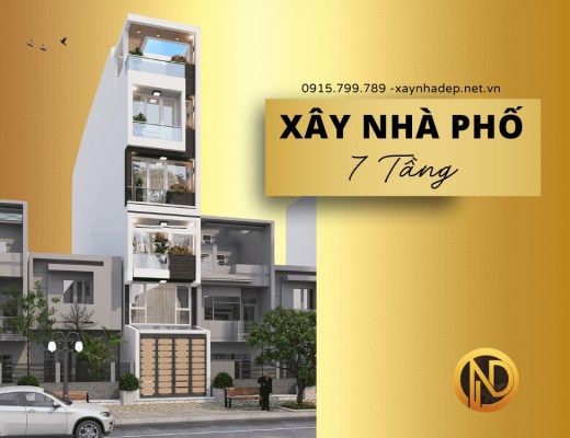 xây nhà phố 7 tầng