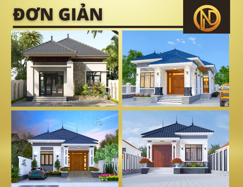 nhà cấp 4 mái Nhật 3 phòng ngủ