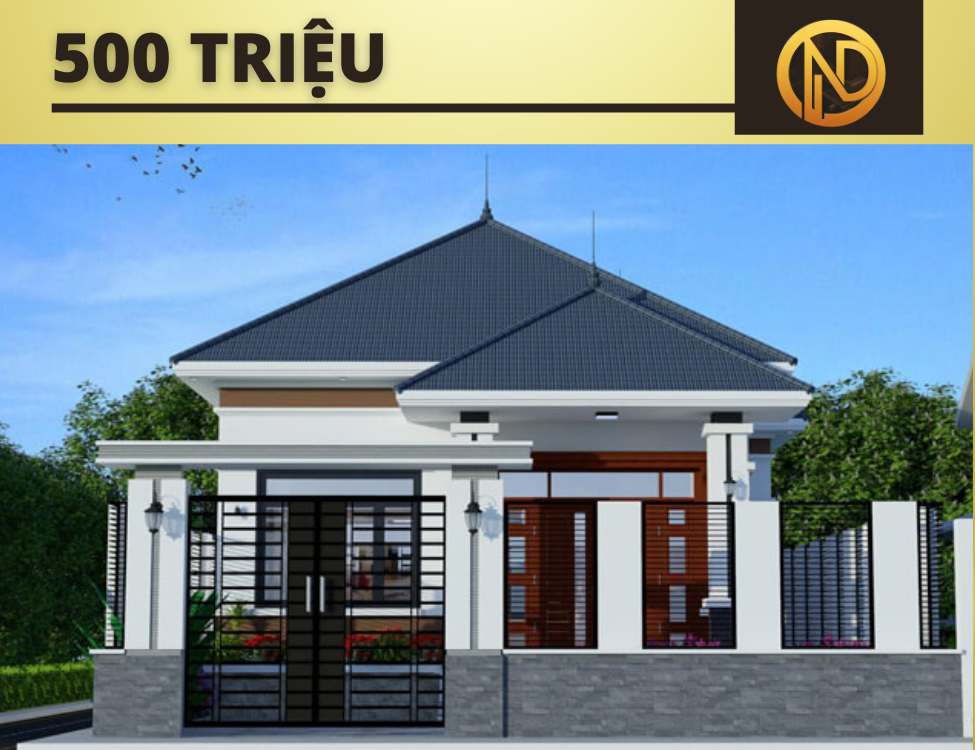 Nhà cấp 4 mái Nhật 500 triệu