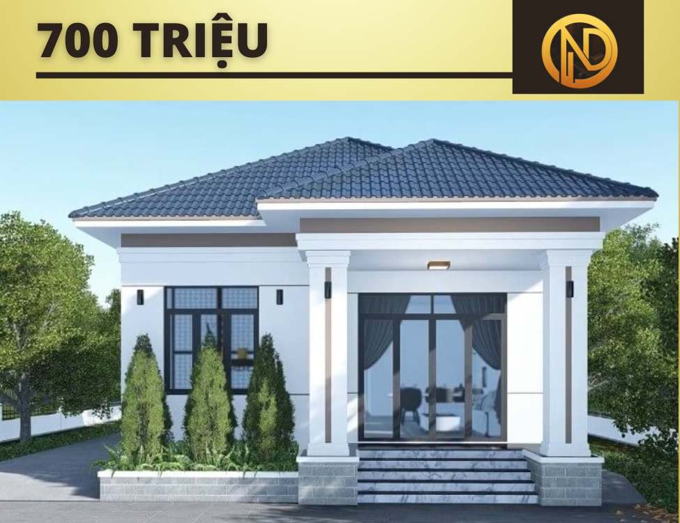 Nhà cấp 4 nông thôn 3 phòng ngủ mái nhật 700 triệu