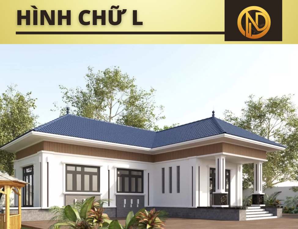 nhà cấp 4 mái Nhật 3 phòng ngủ