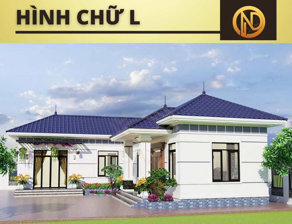 nhà cấp 4 mái Nhật 3 phòng ngủ