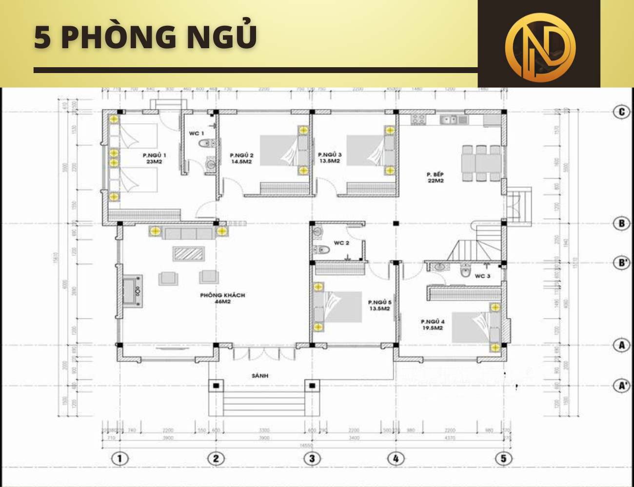 5 phòng ngủ