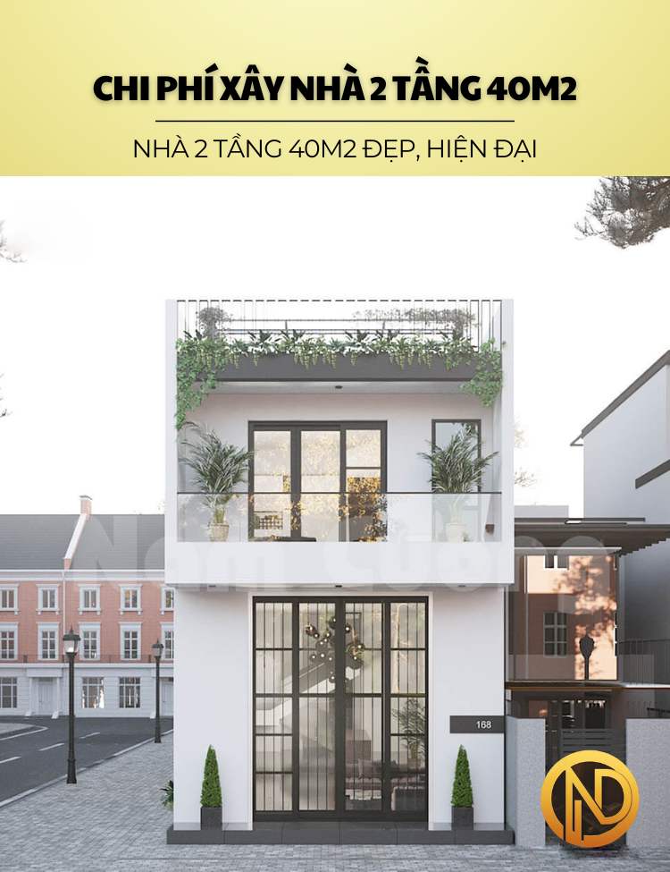 Nhà 2 tầng 40m2 đẹp, hiện đại