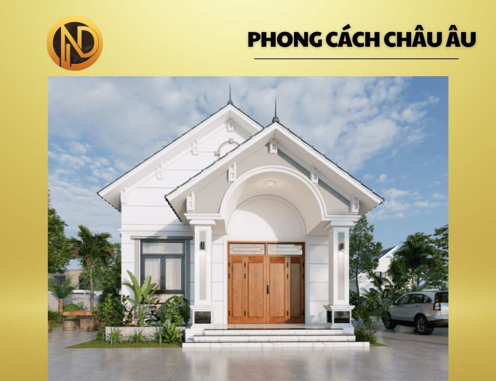 Nhà cấp 4 mái Thái 8×12 phong cách Châu Âu