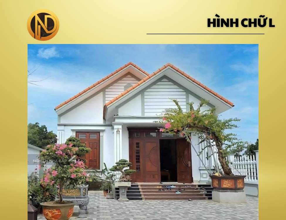 Nhà cấp 4 mái Thái 8x12m chữ L