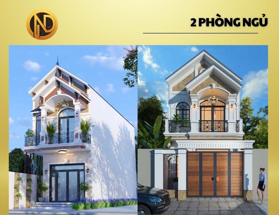 Nhà 2 tầng mái thái 500 triệu 2 phòng ngủ