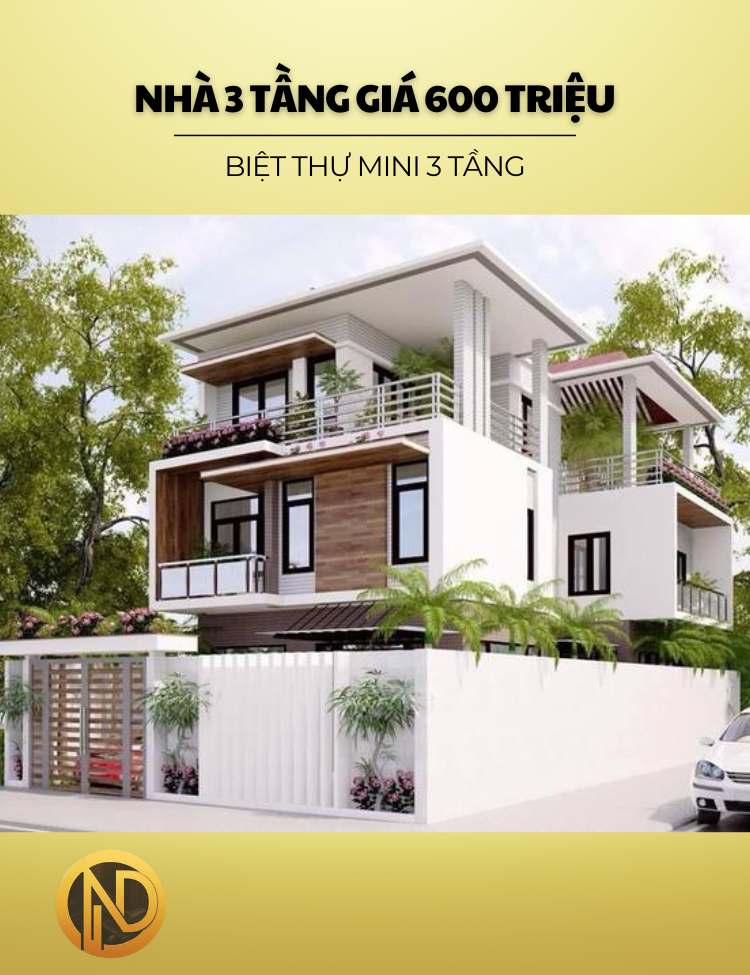 biệt thự mini 3 tầng