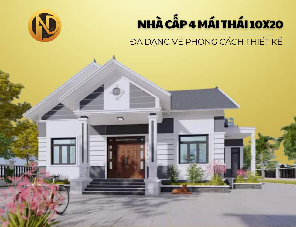 nhà cấp 4 mái Thái 10x20