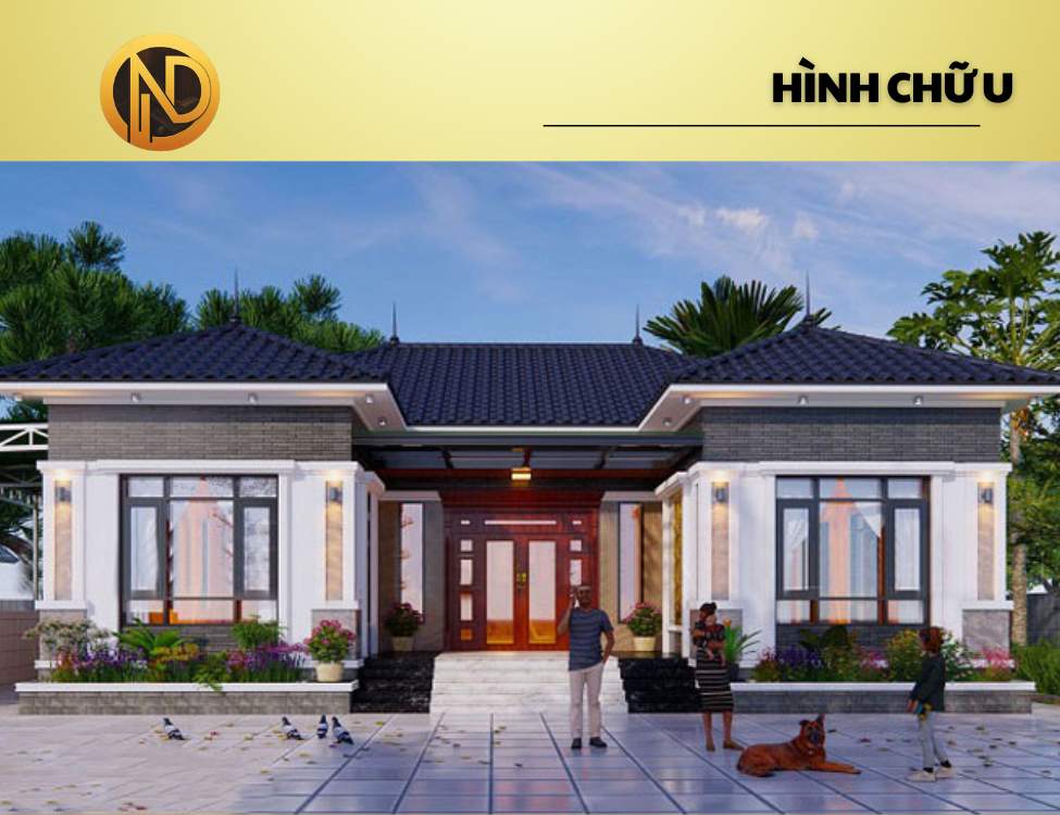 Mẫu nhà cấp 4 10x20 mái Thái hình chữ L