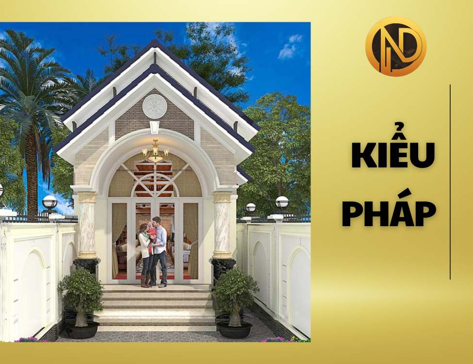 Thiết kế nhà cấp 4 mái thái 5×20 kiểu Pháp