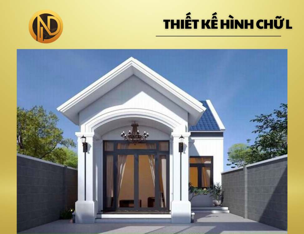 Nhà cấp 4 mái thái 5x20m chữ L