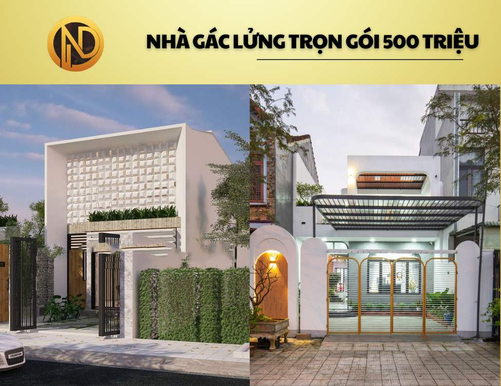 Xây nhà gác lửng trọn gói 500 triệu