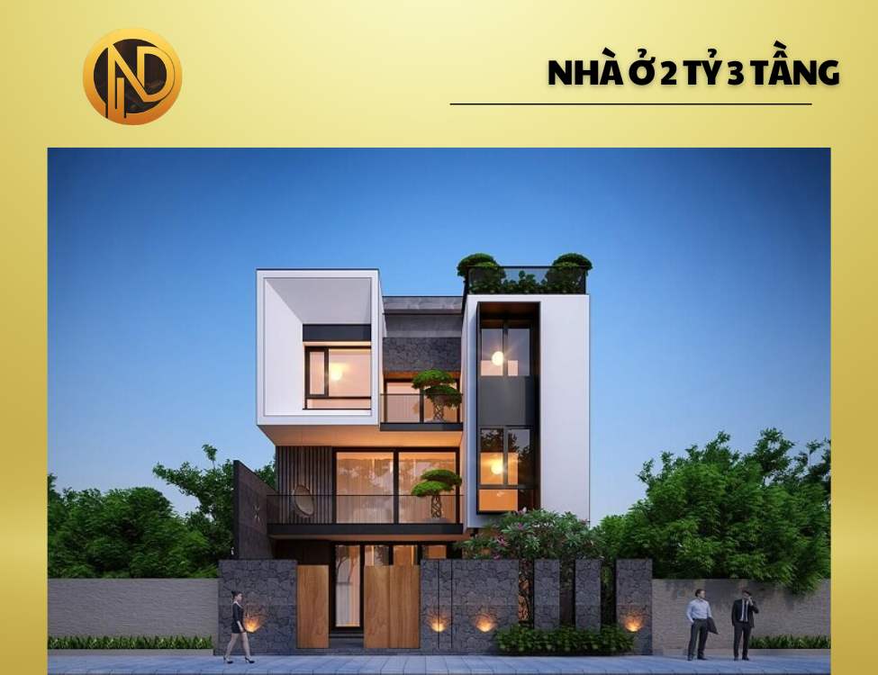 xây nhà trọn gói 2 tỷ