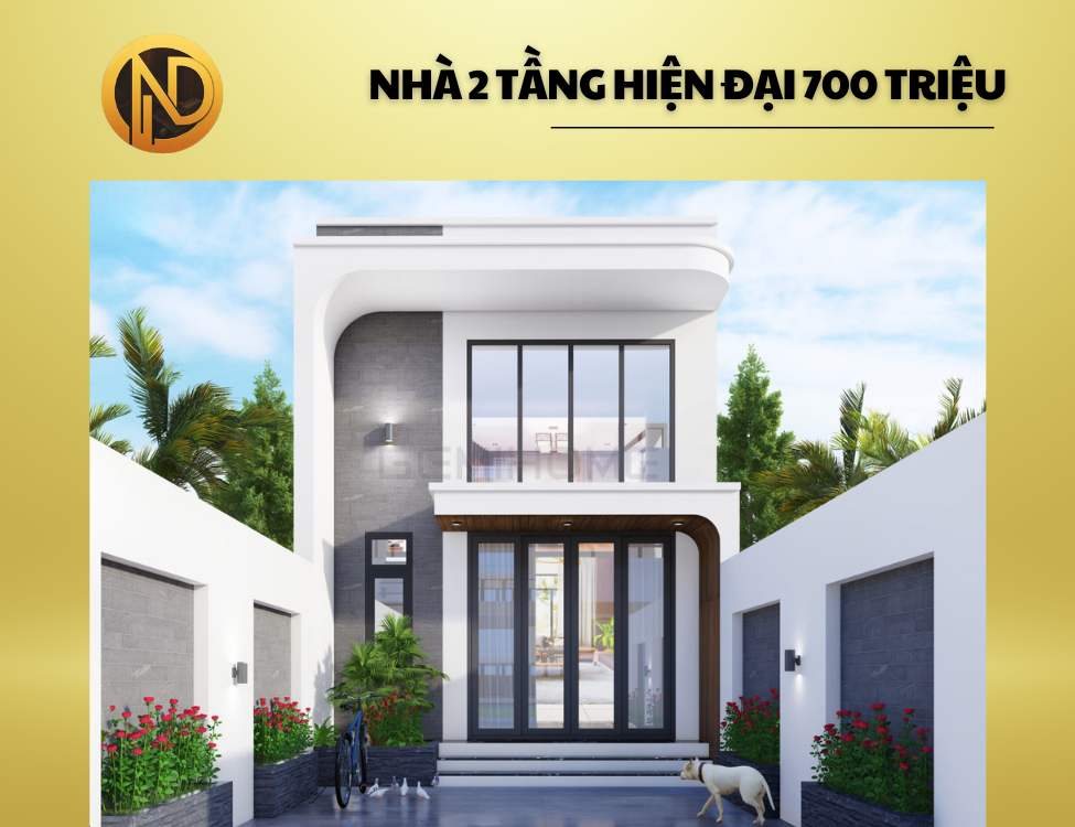 Nhà ống một tầng hiện đại với 700 triệu