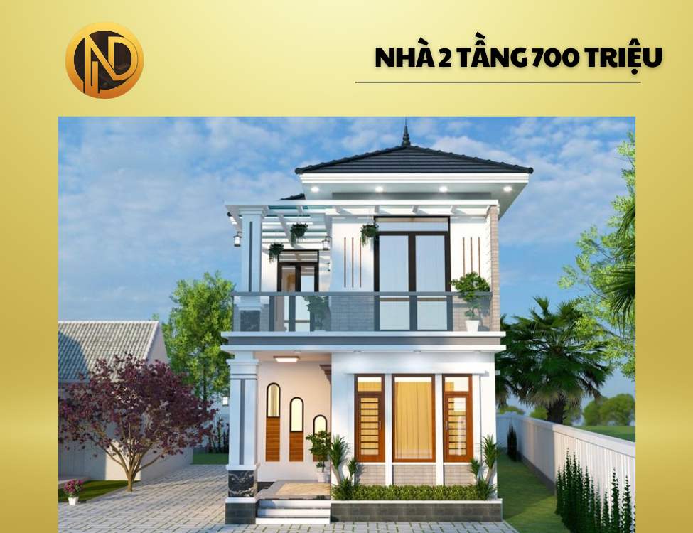 Xây nhà 2 tầng trọn gói 700 triệu