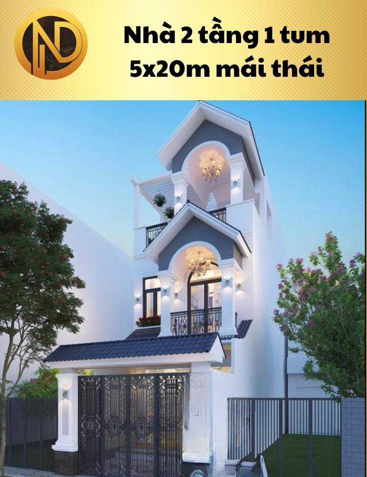 chi phí xây nhà 2 tầng 1 tum 100m2