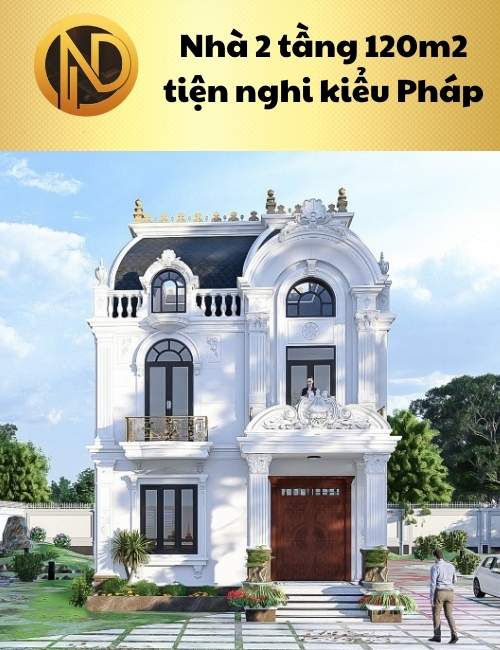 chi phí xây nhà 2 tầng 120m2