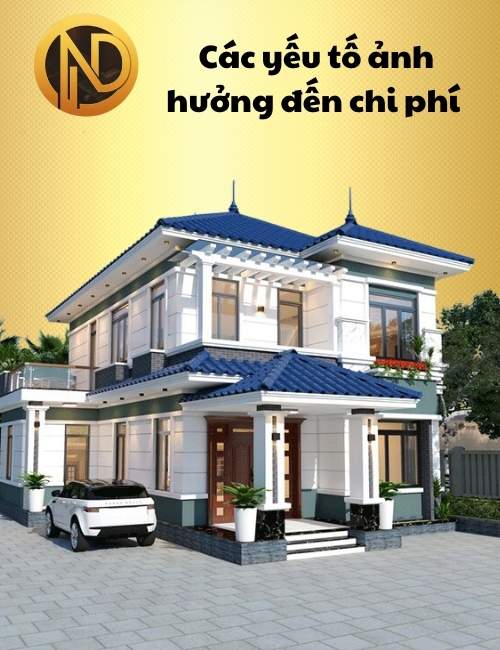 chi phí xây nhà 2 tầng 120m2