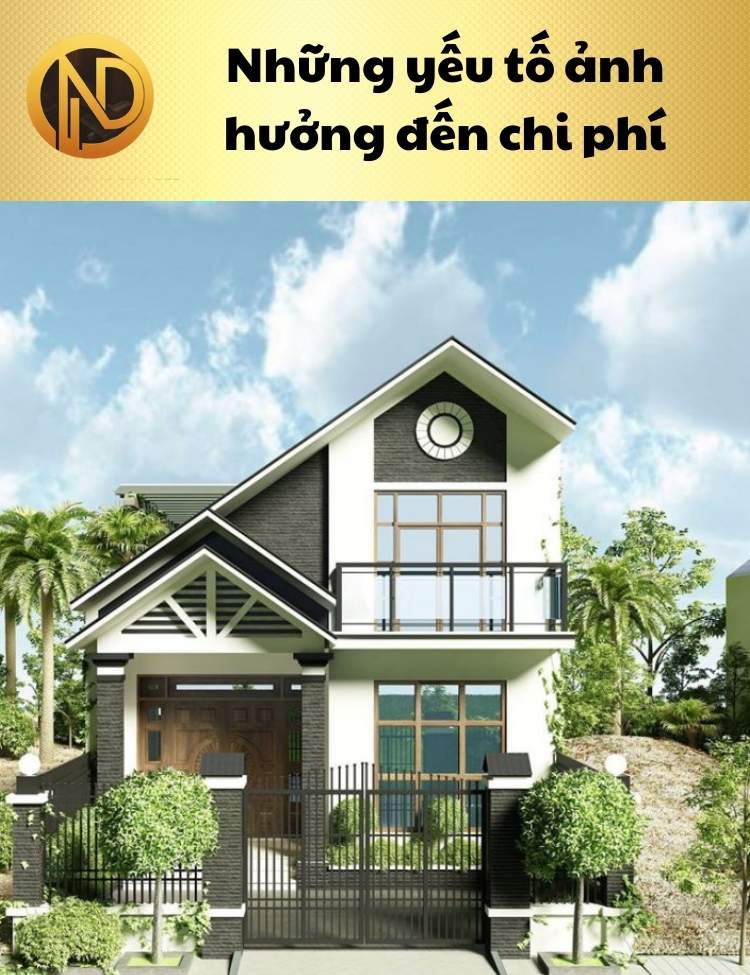 chi phí xây nhà 2 tầng 140m2