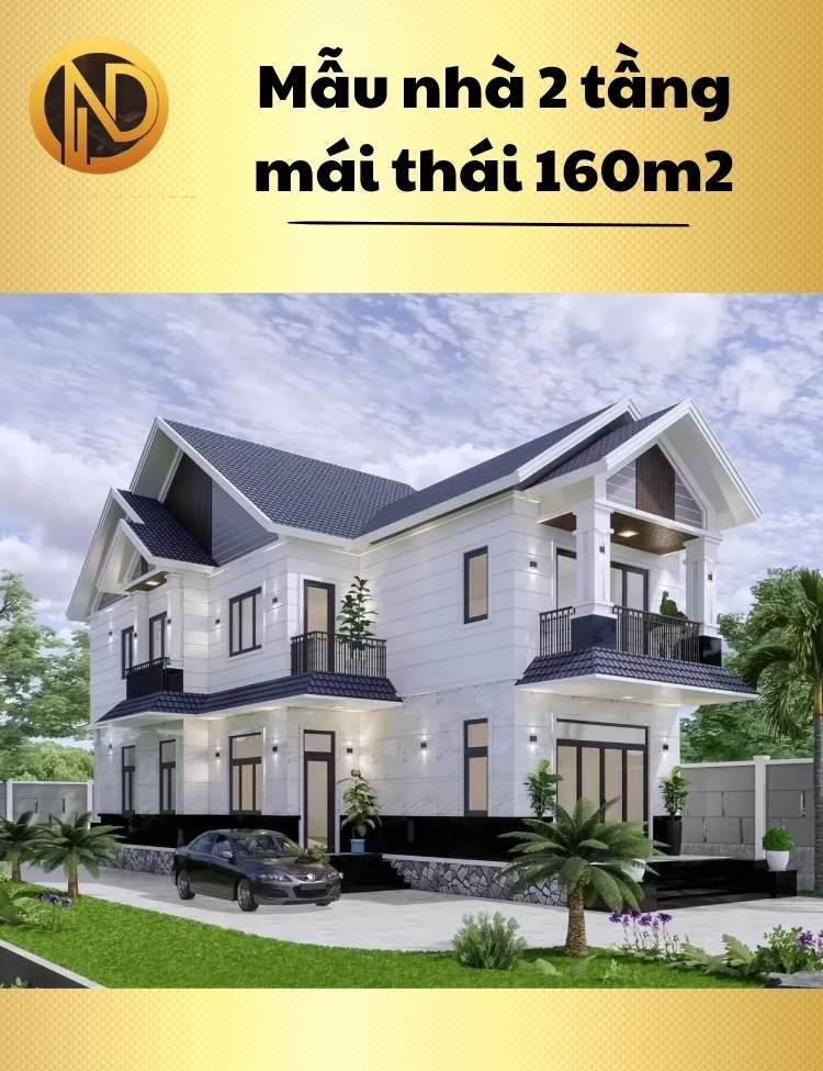 chi phí xây nhà 2 tầng 160m2