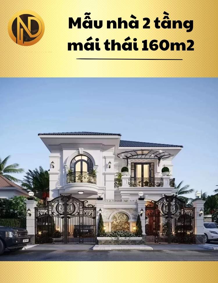 chi phí xây nhà 2 tầng 160m2