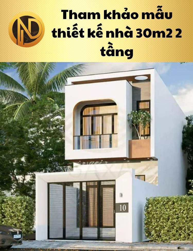 chi phí xây nhà 2 tầng 30m2