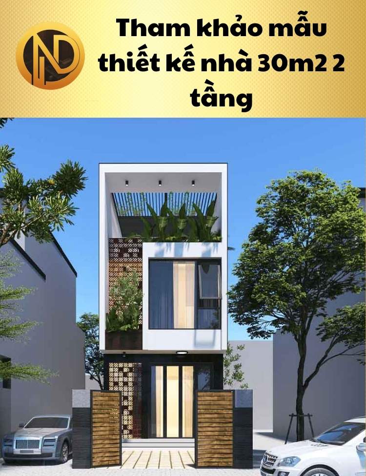 chi phí xây nhà 2 tầng 30m2