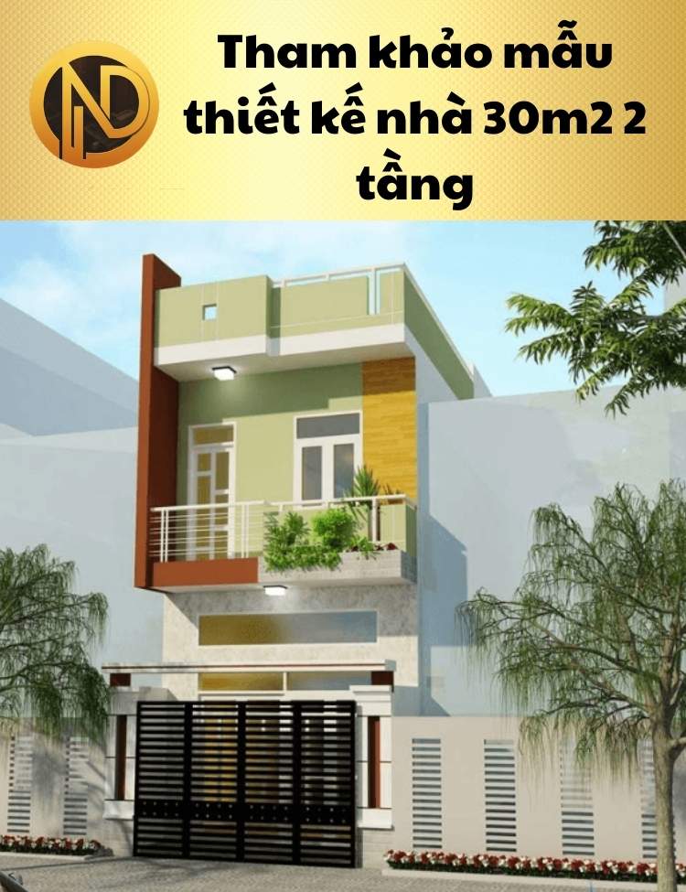 chi phí xây nhà 2 tầng 30m2