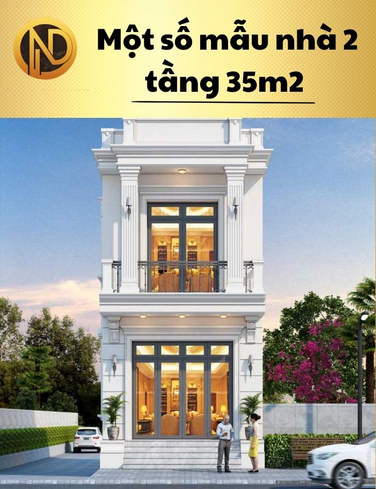 chi phí xây nhà 2 tầng 35m2