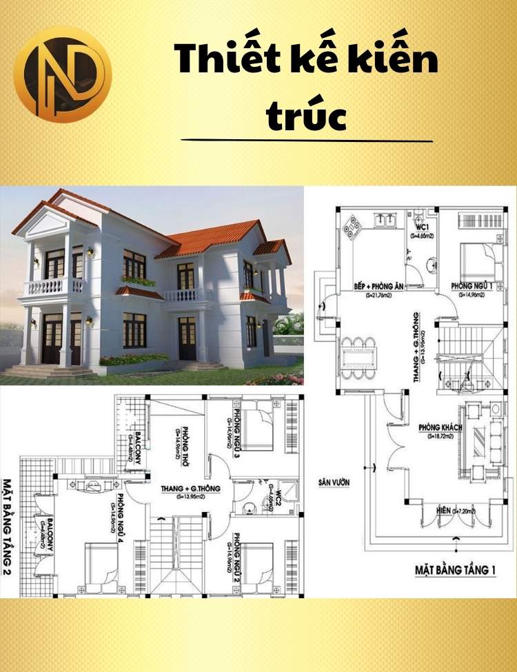 chi phí xây nhà 2 tầng chữ l