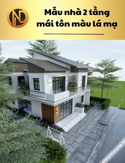 chi phí xây nhà 2 tầng mái tôn