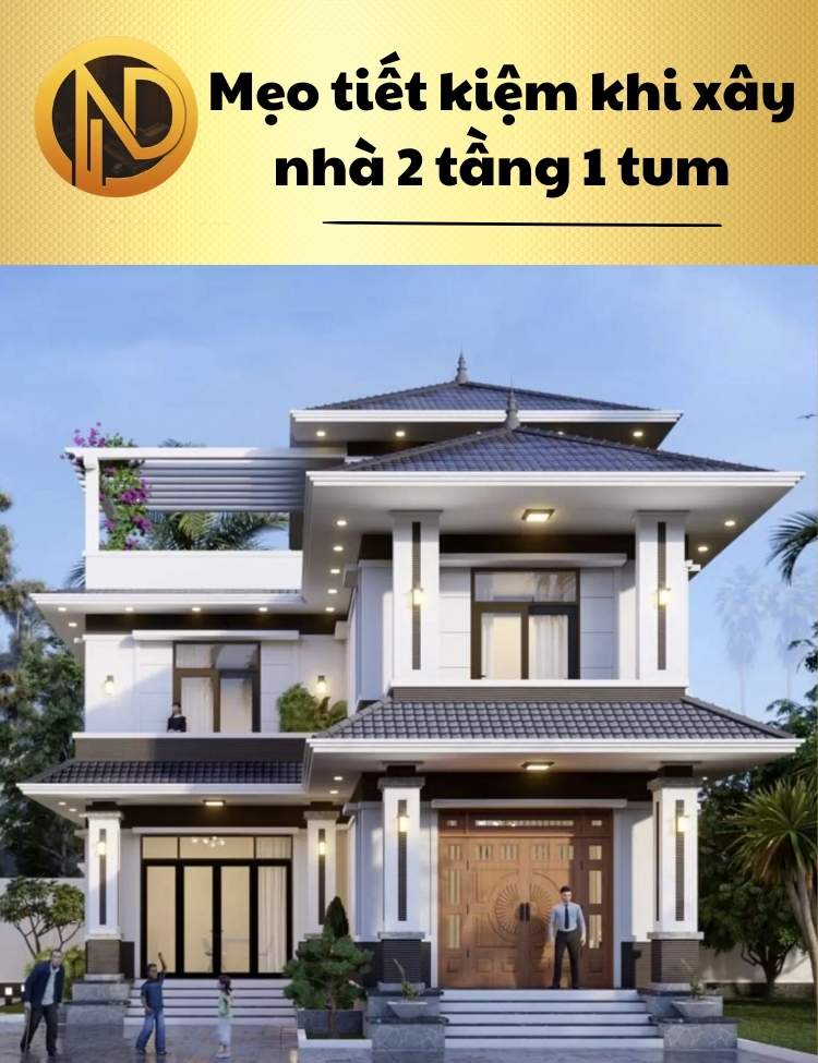 xây nhà 2 tầng 1 tum hết bao nhiêu